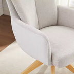 Art Leon Fabric Upholstered Swivel Home Office Desk Chair
