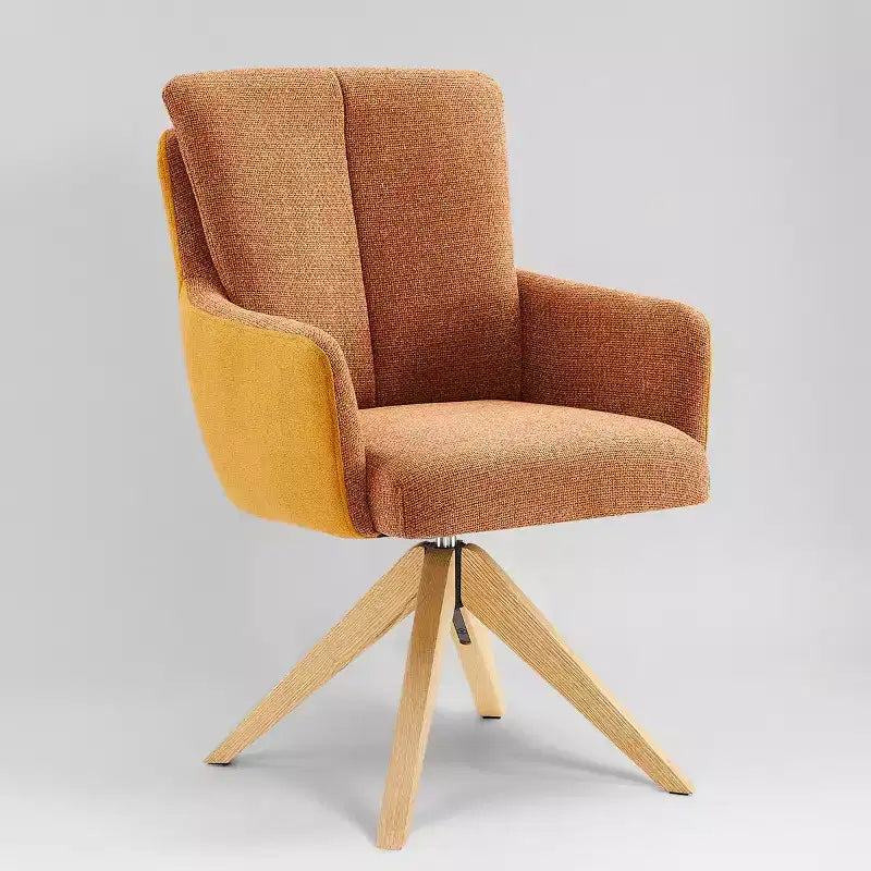 Art Leon Fabric Upholstered Swivel Home Office Desk Chair