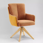 Art Leon Fabric Upholstered Swivel Home Office Desk Chair