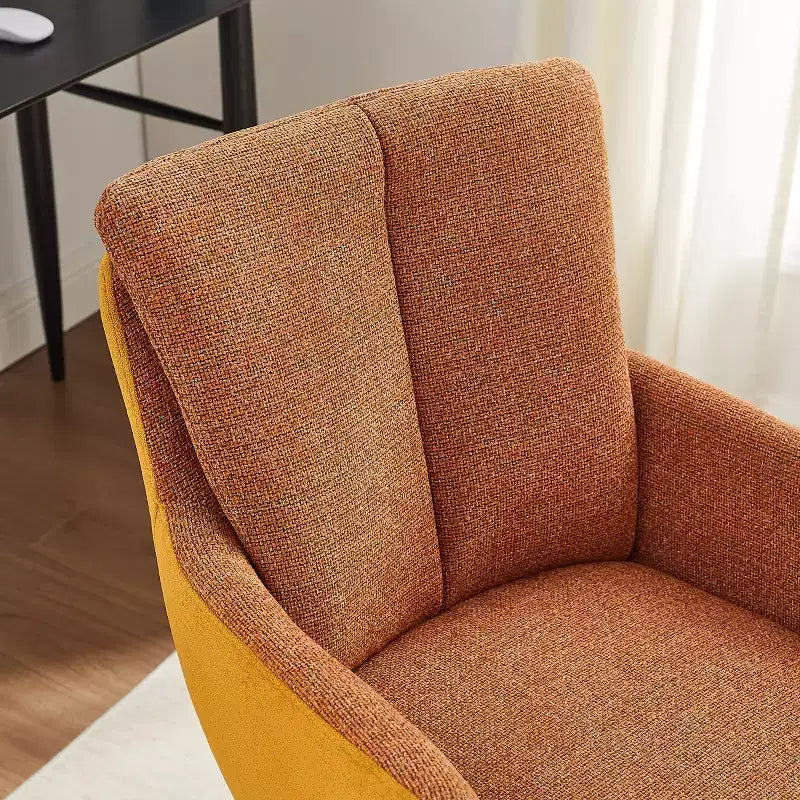 Art Leon Fabric Upholstered Swivel Home Office Desk Chair