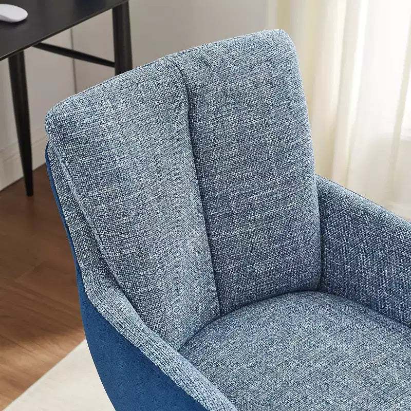 Art Leon Fabric Upholstered Swivel Home Office Desk Chair