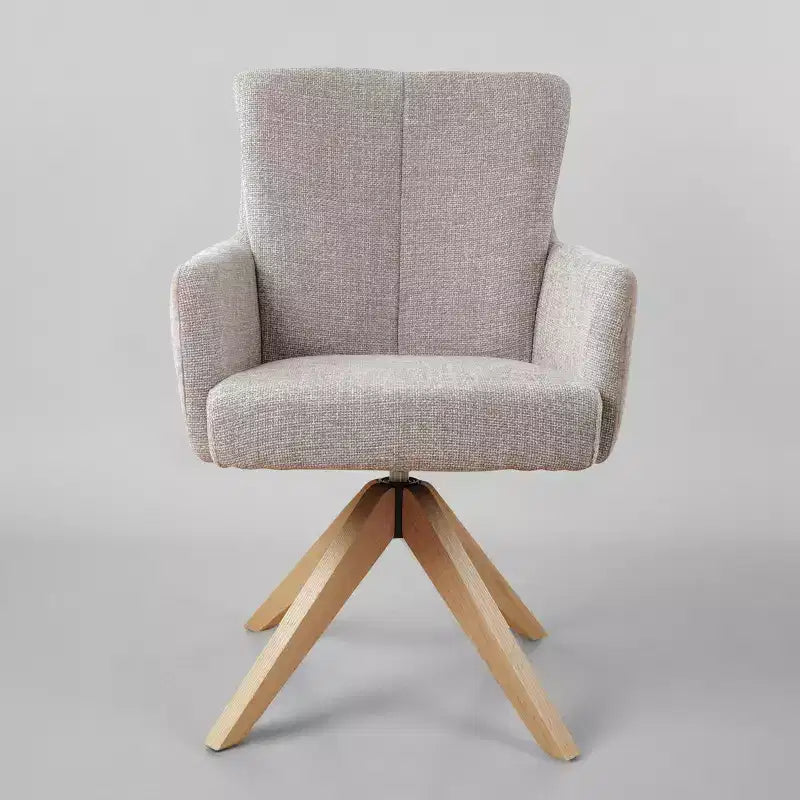 Art Leon Fabric Upholstered Swivel Home Office Desk Chair