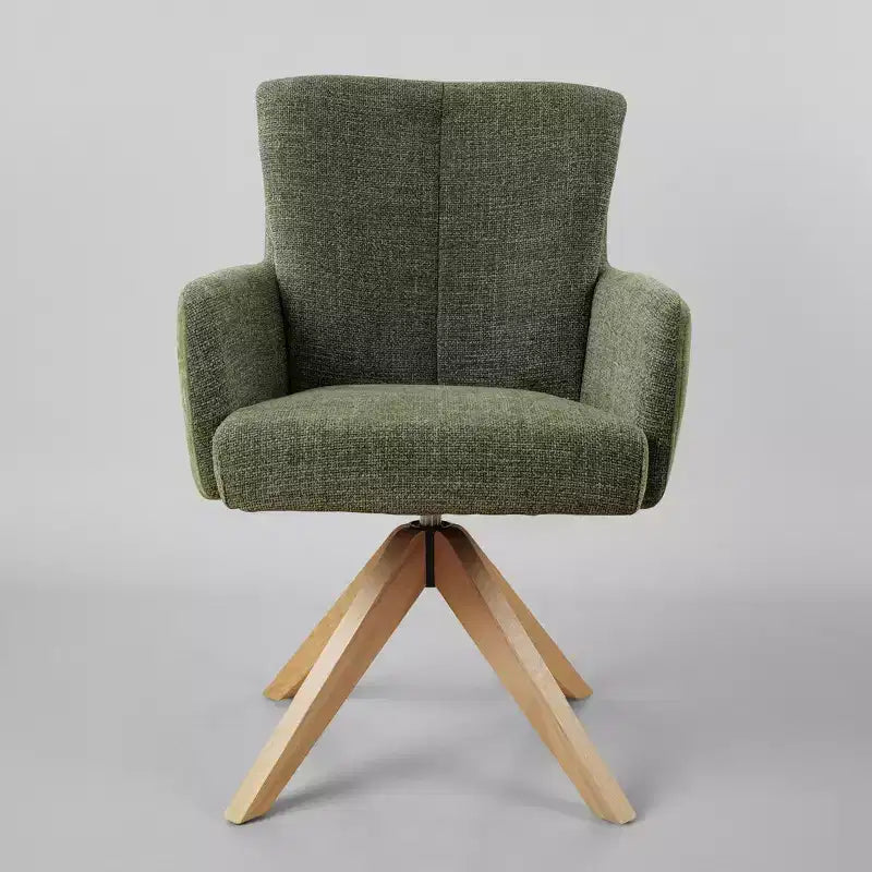 Art Leon Fabric Upholstered Swivel Home Office Desk Chair