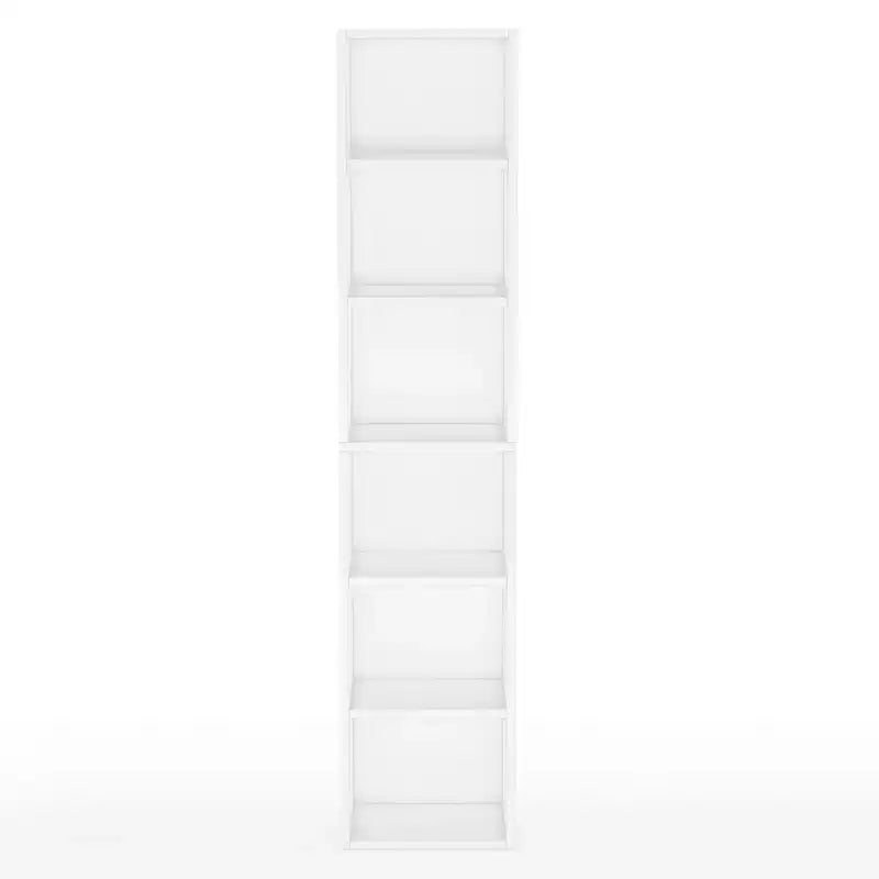 MAYEERTY 6-Tier Open Cube Bookshelf Ample Storage for Books Plants Decor
