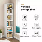 MAYEERTY 6-Tier Open Cube Bookshelf Ample Storage for Books Plants Decor