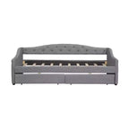 Whisen Upholstered Twin XL Size Daybed with LED Belt and 2 Drawers