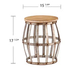 Mencino Accent Table - Silver - SEI