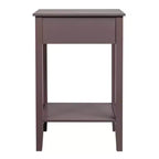 Karl Home 1-Drawer Brown MDF 18.11in. W Nightstands