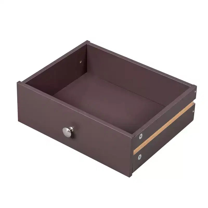 Karl Home 1-Drawer Brown MDF 18.11in. W Nightstands