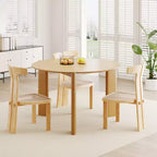 42Round Solid Wood Dining Table for Dining Room
