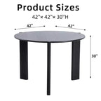 42Round Solid Wood Dining Table for Dining Room