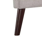 MAYEERTY 65 Modern Loveseat Sofa with Removable Back Cushions & 2 Bolster Pillows, Solid Wood Legs Couch