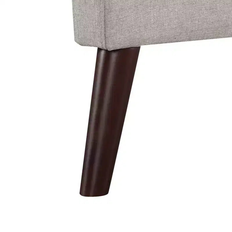MAYEERTY 65 Modern Loveseat Sofa with Removable Back Cushions & 2 Bolster Pillows, Solid Wood Legs Couch