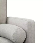 MAYEERTY 65 Modern Loveseat Sofa with Removable Back Cushions & 2 Bolster Pillows, Solid Wood Legs Couch