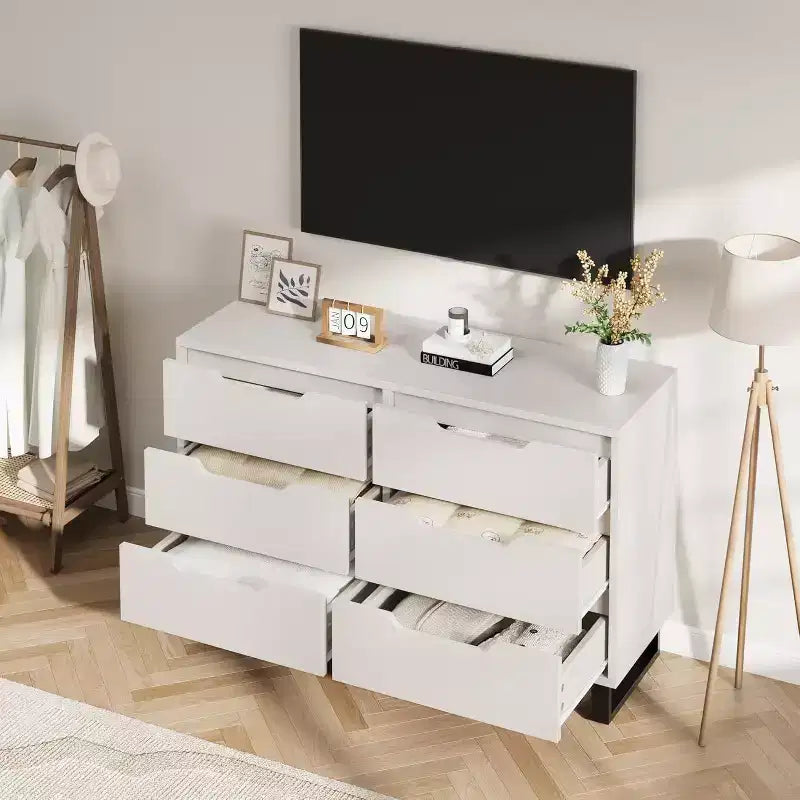 Vertical Drawer Cabinet with Storage, Dresser for Bedroom, Wooden Storage for Hallway, Entryway