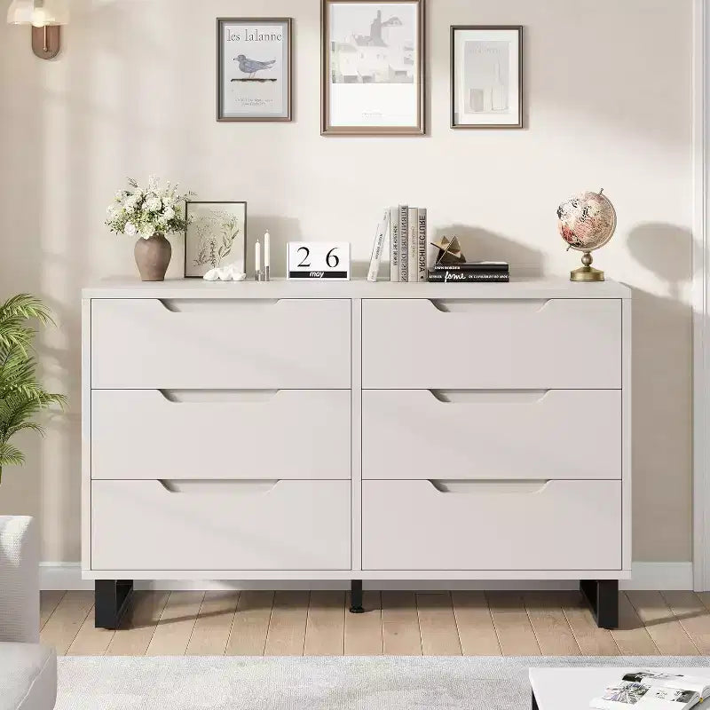 Vertical Drawer Cabinet with Storage, Dresser for Bedroom, Wooden Storage for Hallway, Entryway