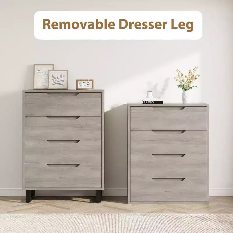 Vertical Drawer Cabinet with Storage, Dresser for Bedroom, Wooden Storage for Hallway, Entryway