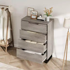 Vertical Drawer Cabinet with Storage, Dresser for Bedroom, Wooden Storage for Hallway, Entryway