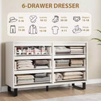 Vertical Drawer Cabinet with Storage, Dresser for Bedroom, Wooden Storage for Hallway, Entryway