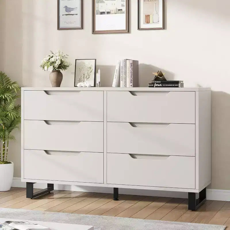 Vertical Drawer Cabinet with Storage, Dresser for Bedroom, Wooden Storage for Hallway, Entryway