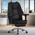 VECELO Ergonomic Office Chair with Footrest & Armrest, Adjustable Height Chair with Lumbar & Neck Support, Black