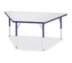 Jonti-Craft Berries Elementary Height Prism Edge Trapezoid Table 30 x 60 in Blue