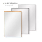 MAYEERTY 35.83x24.02x0.59in Aluminum Thin Edge Right Angle Rectangle Black Hanging Mirror