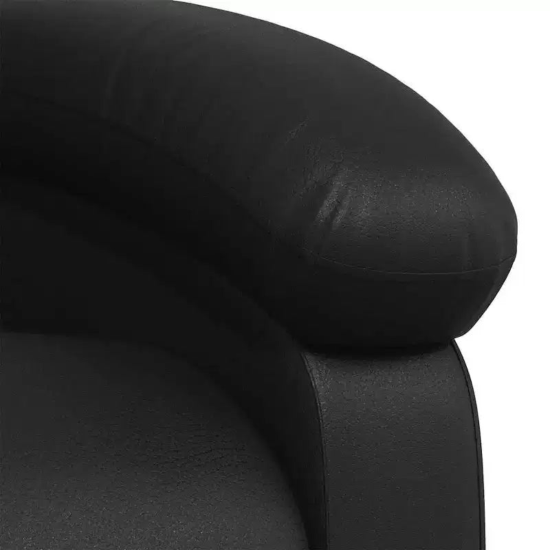vidaXL Black Massage Recliner Chair - Adjustable Backrest & Footrest for Ultimate Relaxation