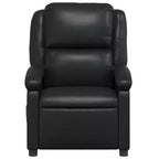 vidaXL Black Massage Recliner Chair - Adjustable Backrest & Footrest for Ultimate Relaxation