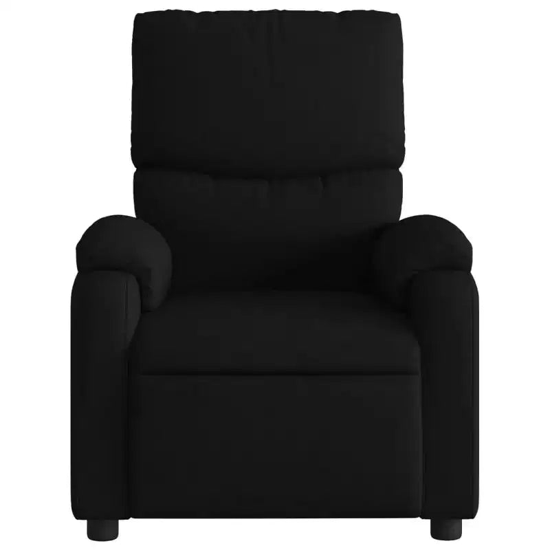 vidaXL Massage Recliner Chair Black Faux leather, metal, plywood Single