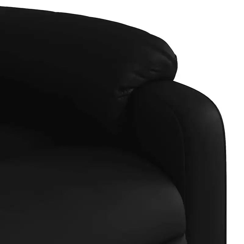 vidaXL Massage Recliner Chair Black Faux leather, metal, plywood Single