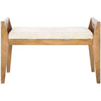 Hamburg Wood Bench - BCH3702 - Beige/Natural - Safavieh