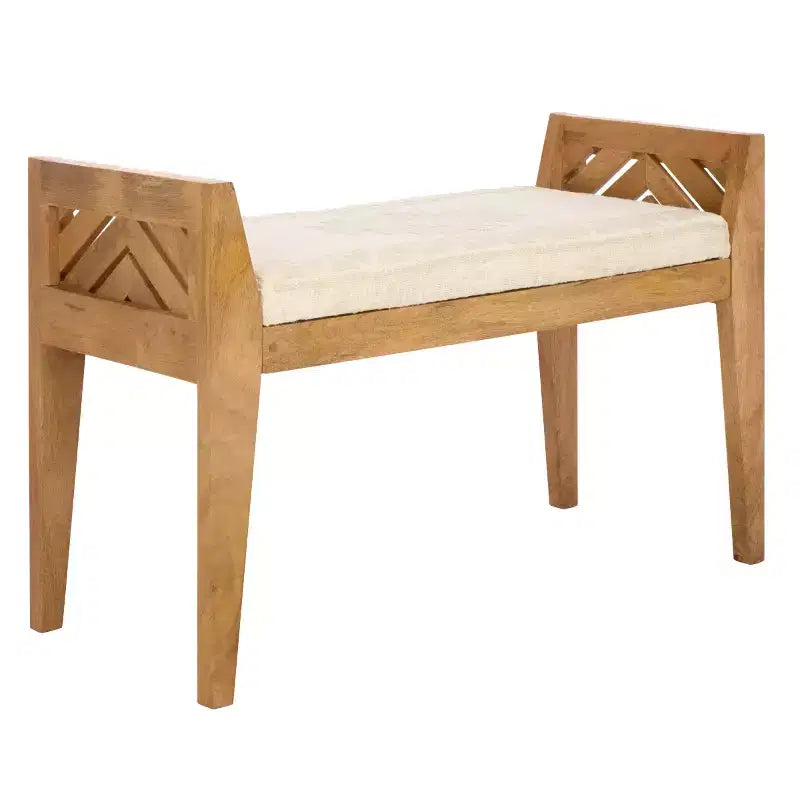 Hamburg Wood Bench - BCH3702 - Beige/Natural - Safavieh
