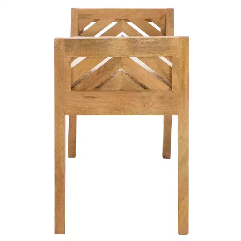 Hamburg Wood Bench - BCH3702 - Beige/Natural - Safavieh