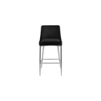 Meridian Furniture, Sgabello Karina in velluto nero, set da 2