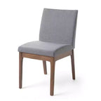 Merax 5-Piece Mid-Century Modern Dining Set with 4 Upholstered Chairs