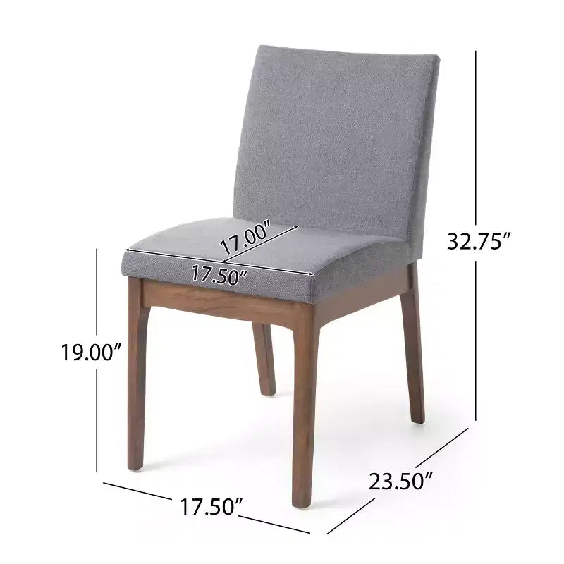 Merax 5-Piece Mid-Century Modern Dining Set with 4 Upholstered Chairs