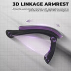 Sedia da gaming, sedia ergonomica da ufficio con poggiapiedi e supporto lombare massaggiante, sedia da videogioco girevole regolabile in altezza