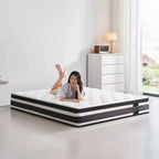 12 Inch King Size Breathable Cover Certipur-US Memory Foam Individual Pocket Spring Hybrid Mattress