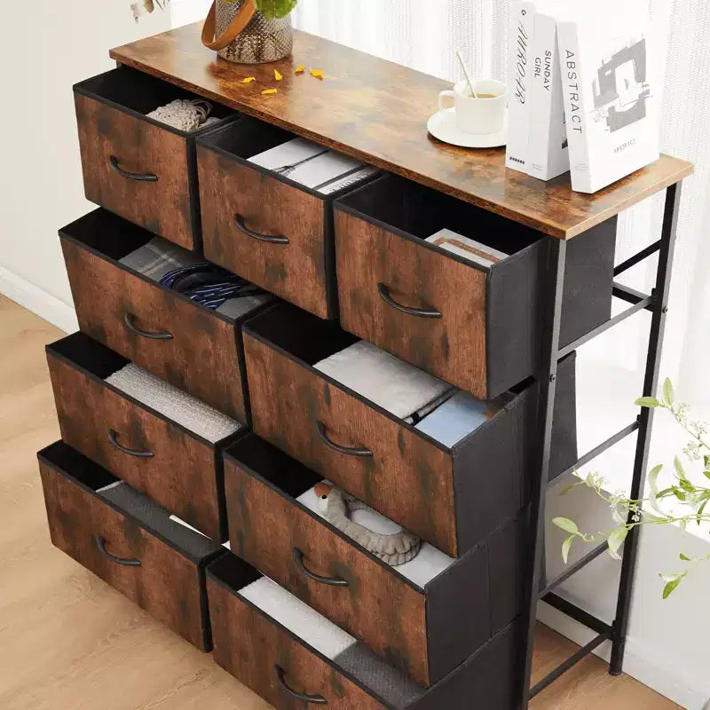 MAYEERTY Fabric Dresser Storage and Organization, Chest of Dresser