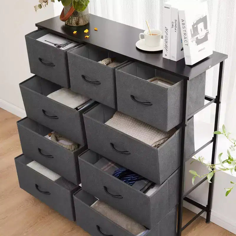 MAYEERTY Fabric Dresser Storage and Organization, Chest of Dresser