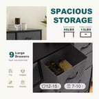 MAYEERTY Fabric Dresser Storage and Organization, Chest of Dresser