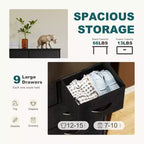 MAYEERTY Fabric Dresser Storage and Organization, Chest of Dresser