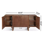 Christopher Knight Home Deslonde Modern Minimalist Wood Versatile Storage Sideboard