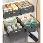 Organizzatore estraibile per armadietto | Acciaio al carbonio resistente | Soluzione salvaspazio e di facile accesso per la cucina e la dispensa