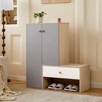 CLIHOME Multi-functional Shoe Storage Bench, Shoe Cabinets, Shoe Rack with Bench