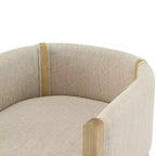 Christopher Knight Home Keera Modern Rubberwood Linen Upholstered Armchairs (Set of 4)