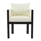 Christopher Knight Home Keera Modern Rubberwood Linen Upholstered Armchairs (Set of 4)