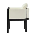 Christopher Knight Home Keera Modern Rubberwood Linen Upholstered Armchairs (Set of 4)