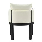 Christopher Knight Home Keera Modern Rubberwood Linen Upholstered Armchairs (Set of 4)